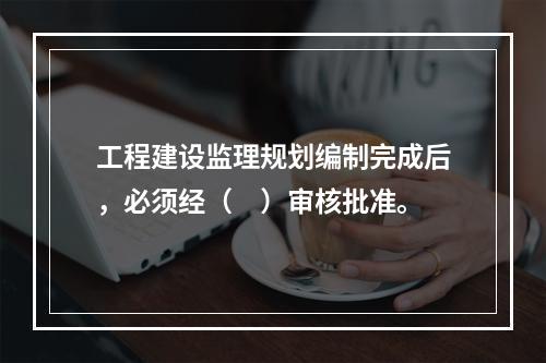 工程建设监理规划编制完成后，必须经（　）审核批准。