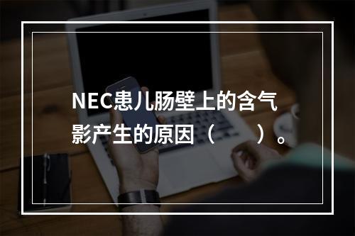 NEC患儿肠壁上的含气影产生的原因（　　）。