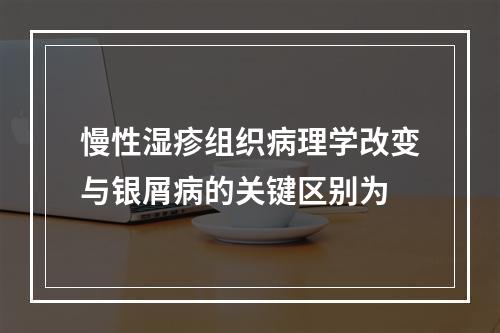 慢性湿疹组织病理学改变与银屑病的关键区别为