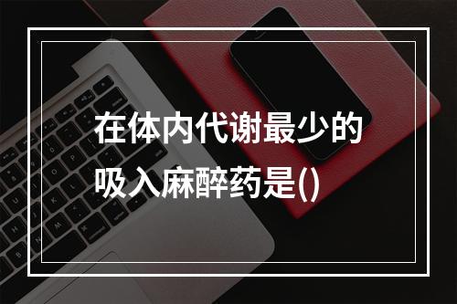 在体内代谢最少的吸入麻醉药是()