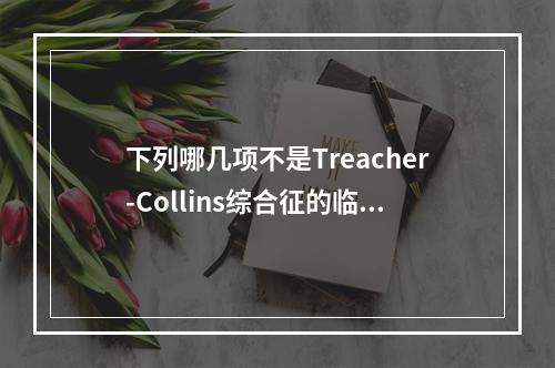 下列哪几项不是Treacher-Collins综合征的临床表