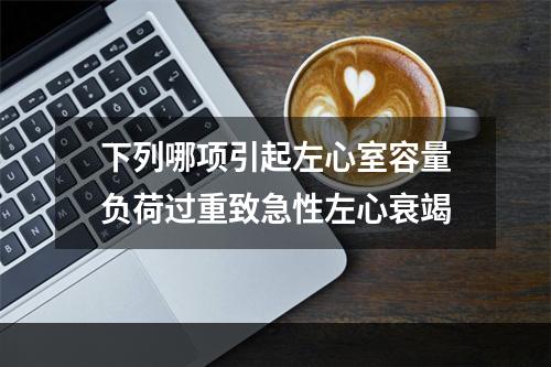 下列哪项引起左心室容量负荷过重致急性左心衰竭