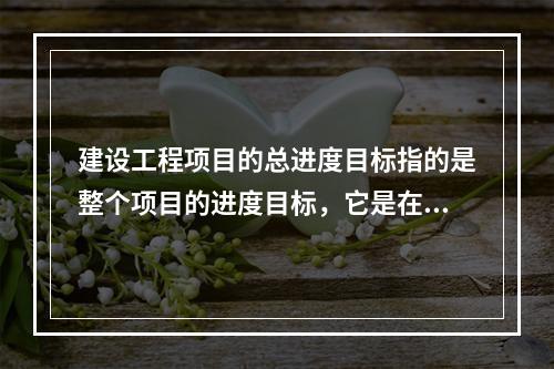 建设工程项目的总进度目标指的是整个项目的进度目标，它是在（　