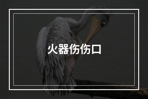 火器伤伤口