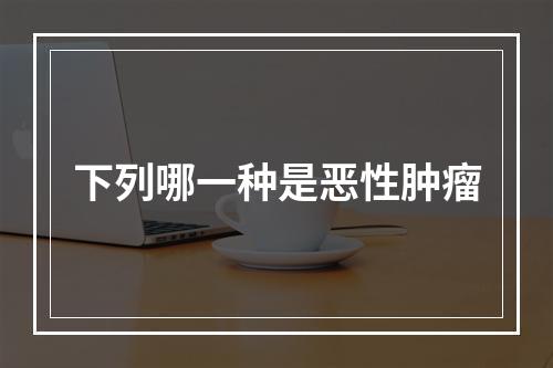 下列哪一种是恶性肿瘤