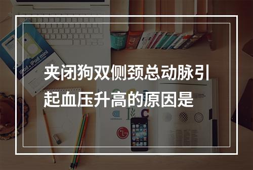 夹闭狗双侧颈总动脉引起血压升高的原因是