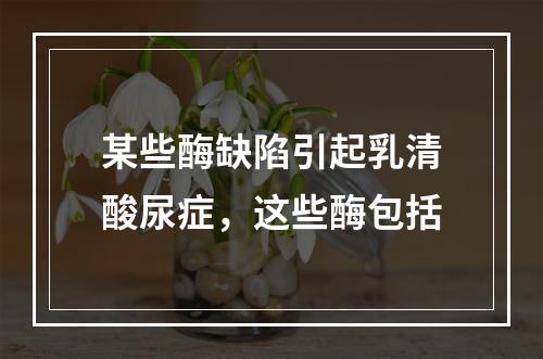 某些酶缺陷引起乳清酸尿症，这些酶包括