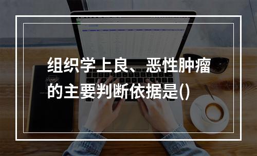 组织学上良、恶性肿瘤的主要判断依据是()