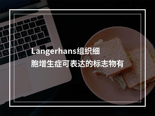 Langerhans组织细胞增生症可表达的标志物有