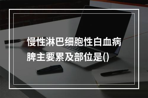 慢性淋巴细胞性白血病脾主要累及部位是()