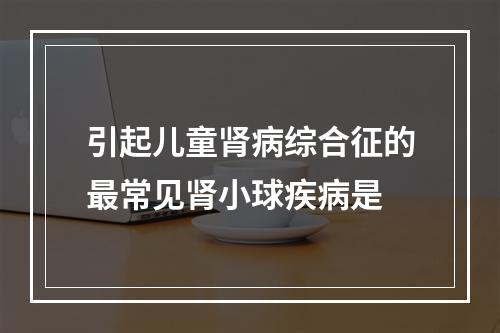 引起儿童肾病综合征的最常见肾小球疾病是