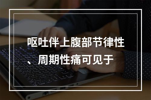 呕吐伴上腹部节律性、周期性痛可见于