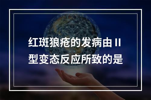 红斑狼疮的发病由Ⅱ型变态反应所致的是