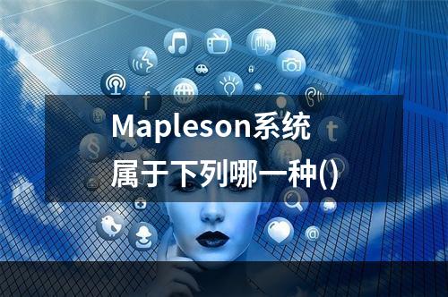 Mapleson系统属于下列哪一种()