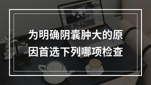 为明确阴囊肿大的原因首选下列哪项检查