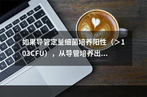 如果导管定量细菌培养阳性（＞103CFU），从导管培养出的细