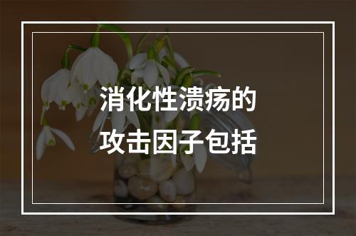 消化性溃疡的攻击因子包括