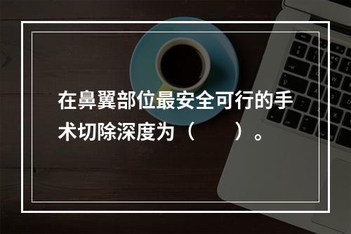 在鼻翼部位最安全可行的手术切除深度为（　　）。