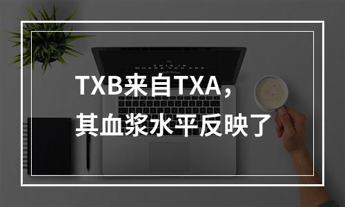 TXB来自TXA，其血浆水平反映了