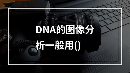 DNA的图像分析一般用()