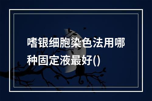 嗜银细胞染色法用哪种固定液最好()