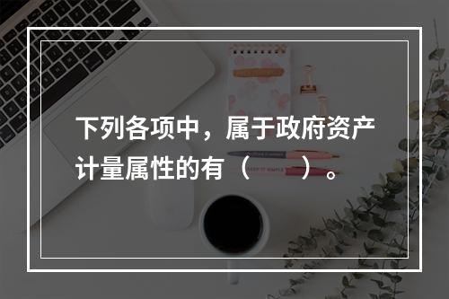 下列各项中，属于政府资产计量属性的有（　　）。