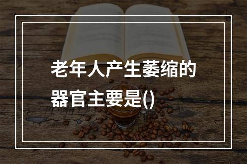 老年人产生萎缩的器官主要是()