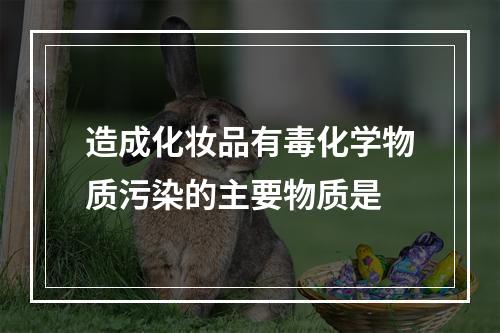 造成化妆品有毒化学物质污染的主要物质是