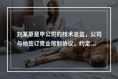 刘某原是甲公司的技术总监，公司与他签订竞业限制协议，约定合同