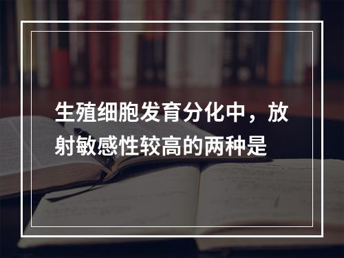 生殖细胞发育分化中，放射敏感性较高的两种是