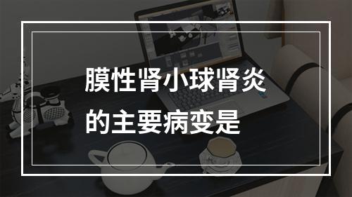 膜性肾小球肾炎的主要病变是