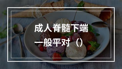 成人脊髓下端一般平对（）