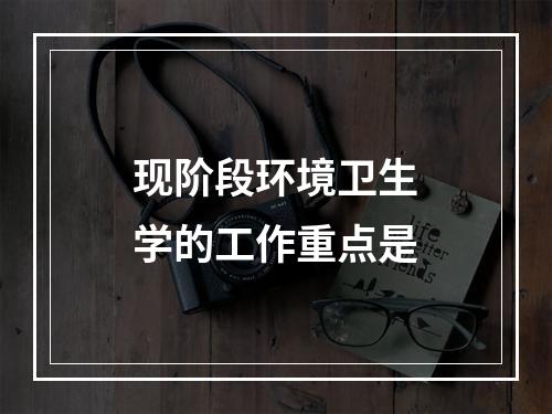 现阶段环境卫生学的工作重点是