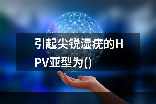 引起尖锐湿疣的HPV亚型为()