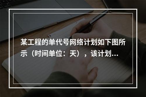 某工程的单代号网络计划如下图所示（时间单位：天），该计划的计