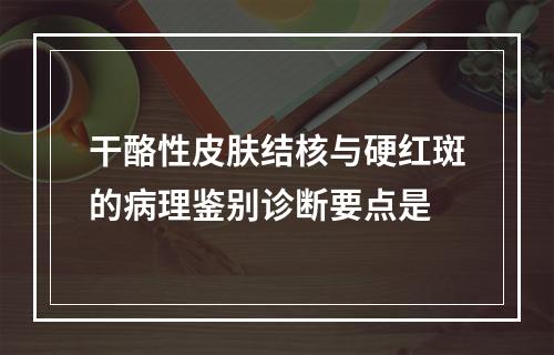 干酪性皮肤结核与硬红斑的病理鉴别诊断要点是