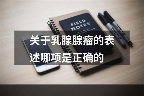 关于乳腺腺瘤的表述哪项是正确的