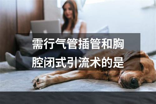 需行气管插管和胸腔闭式引流术的是