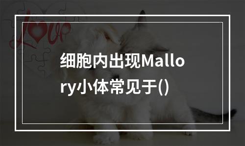 细胞内出现Mallory小体常见于()