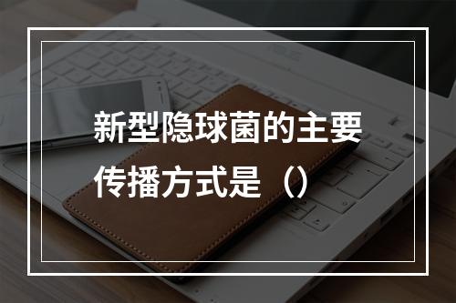 新型隐球菌的主要传播方式是（）