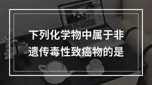 下列化学物中属于非遗传毒性致癌物的是