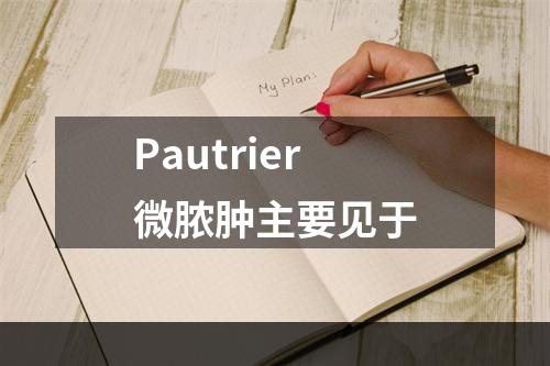 Pautrier微脓肿主要见于