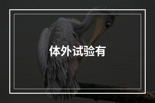 体外试验有