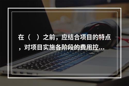 在（　）之前，应结合项目的特点，对项目实施各阶段的费用控制、