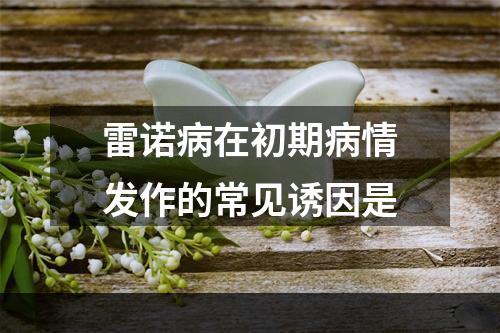 雷诺病在初期病情发作的常见诱因是