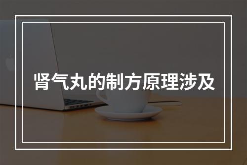 肾气丸的制方原理涉及