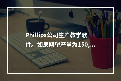 Phillips公司生产教学软件。如果期望产量为150,00