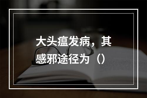 大头瘟发病，其感邪途径为（）