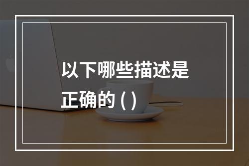 以下哪些描述是正确的 ( )