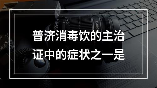 普济消毒饮的主治证中的症状之一是